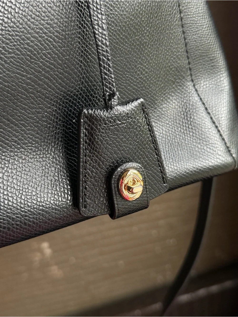Coach Black Saffiano Leather Satchel Crossbody
